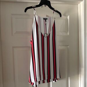 Madison Black, Red, and White Striped Camisole